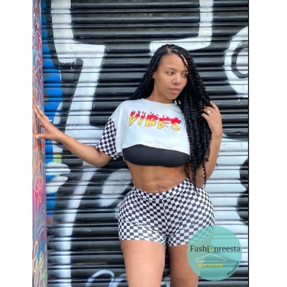 Pants - "FIRE VIBES" SHORTY SET: Small-XL